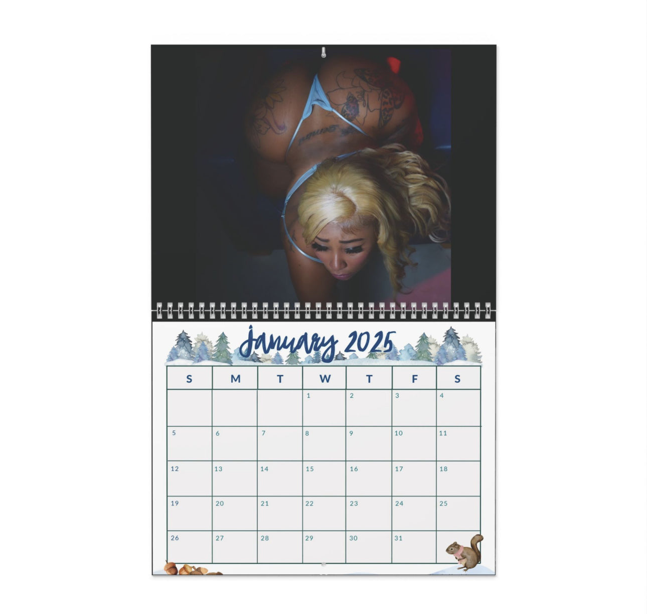 2025 Layla Red Calendar